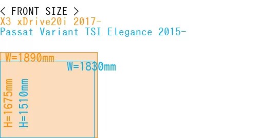 #X3 xDrive20i 2017- + Passat Variant TSI Elegance 2015-